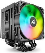 Dissipador de CPU SHARKOON A60 RGB (RGB - 3,6 W - Preto)