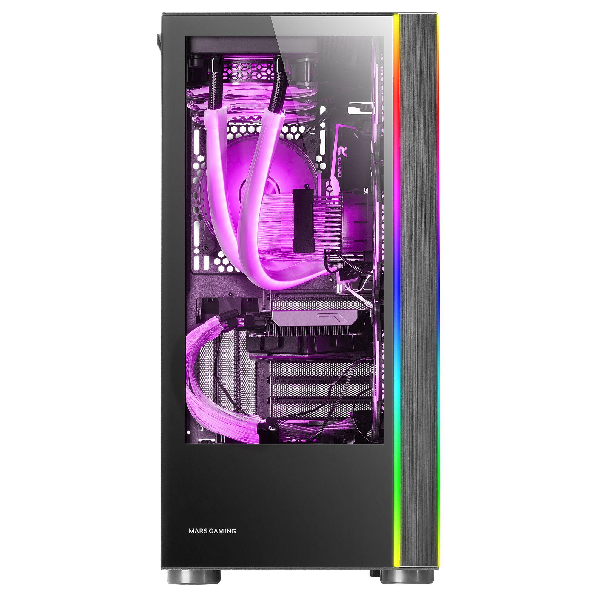 Caixa de Computador MARS GAMING MC-ULT (Torre - 18,5 cm - 39 cm - Preto) — miniatura 2