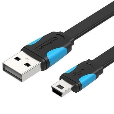 Cabo USB 2.0 VENTION VAS-A14-B050 (0,5 m - Mini-USB B - USB A - Preto)