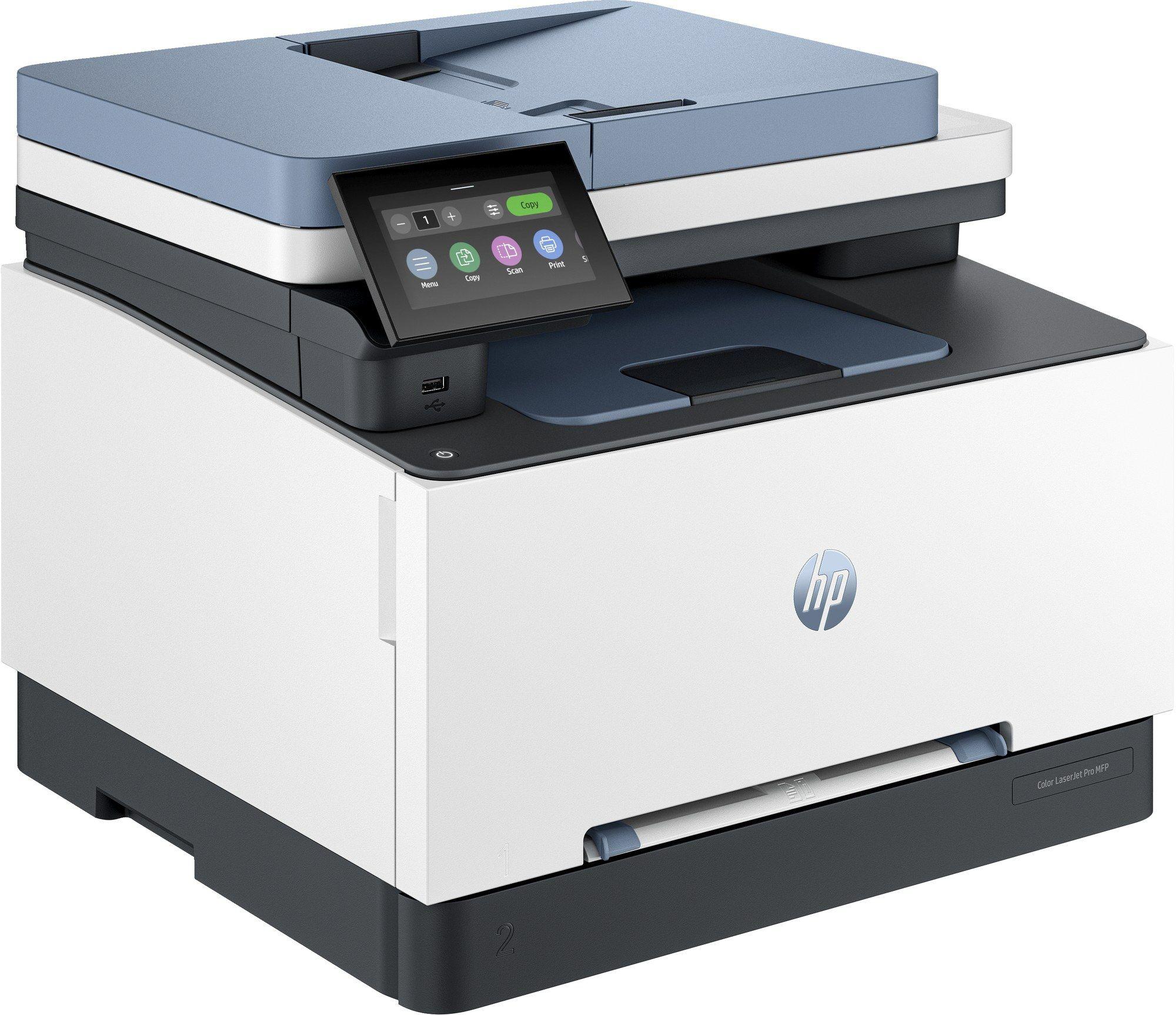 Impressora Multifunções Laser HP Color LaserJet Pro 3302sdw (A4 - Impressão a cores - 251 folhas - Azul e Cinzento) — miniatura 3