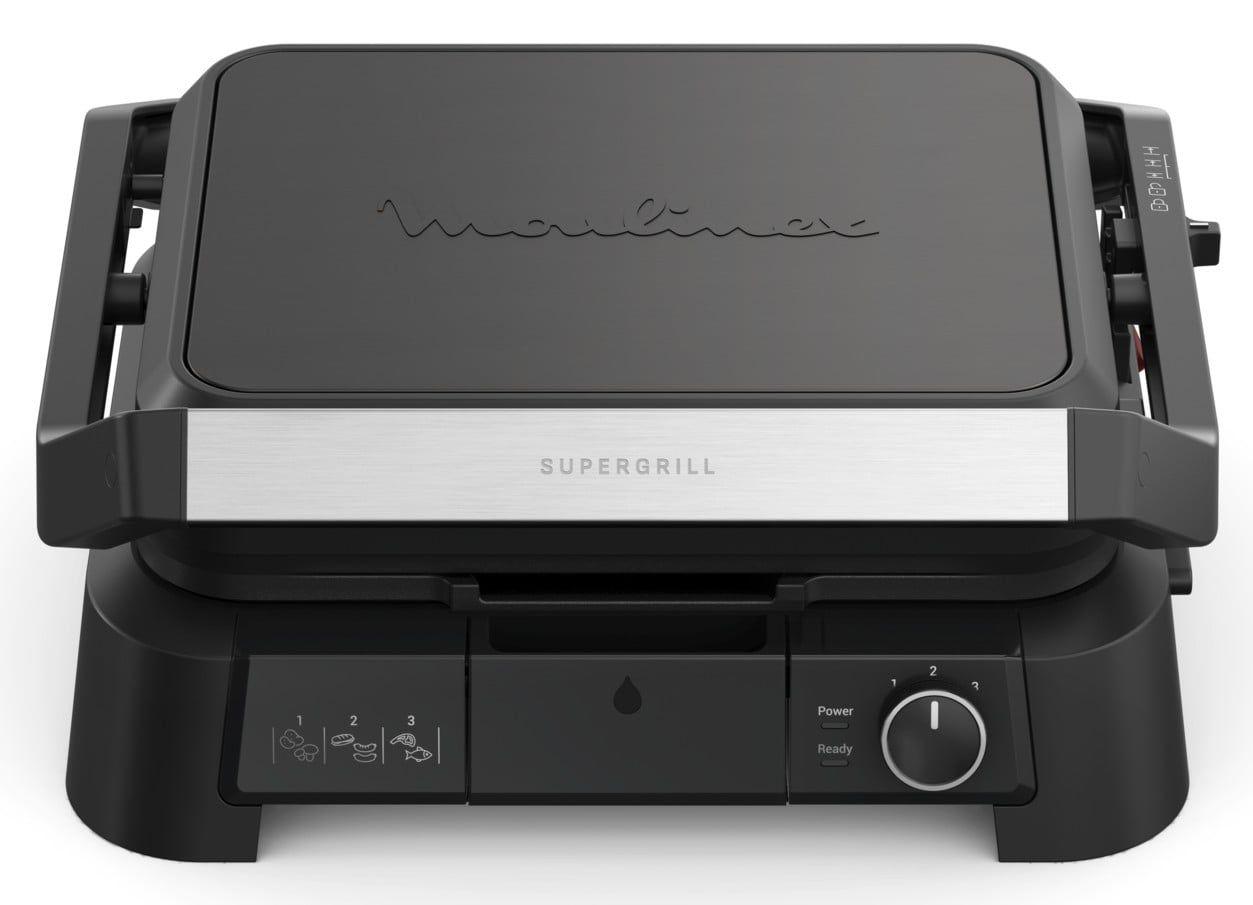 Grelhador Elétrico MOULINEX GI5108F0 (Altura 37,8 cm - Preto)
