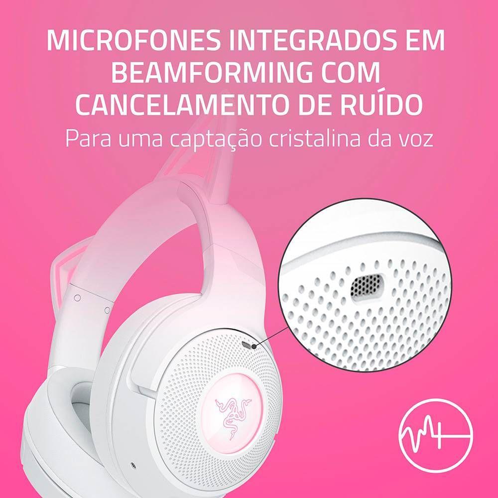 Headset RAZER Kraken Kitty V2 BT (Binaural - Sem fios - Circum-aural - Branco), miniatura 6