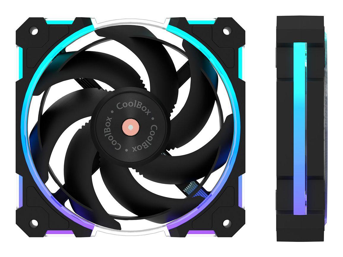 Ventoinha COOLBOX X12 Ring ARGB (Preto) — miniatura 3