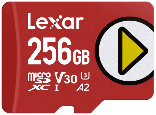Cartão de Memória LEXAR LMSPLAY256G-BNSNG (256GB - Classe 10 - Até 205 MB/s - Vermelho)