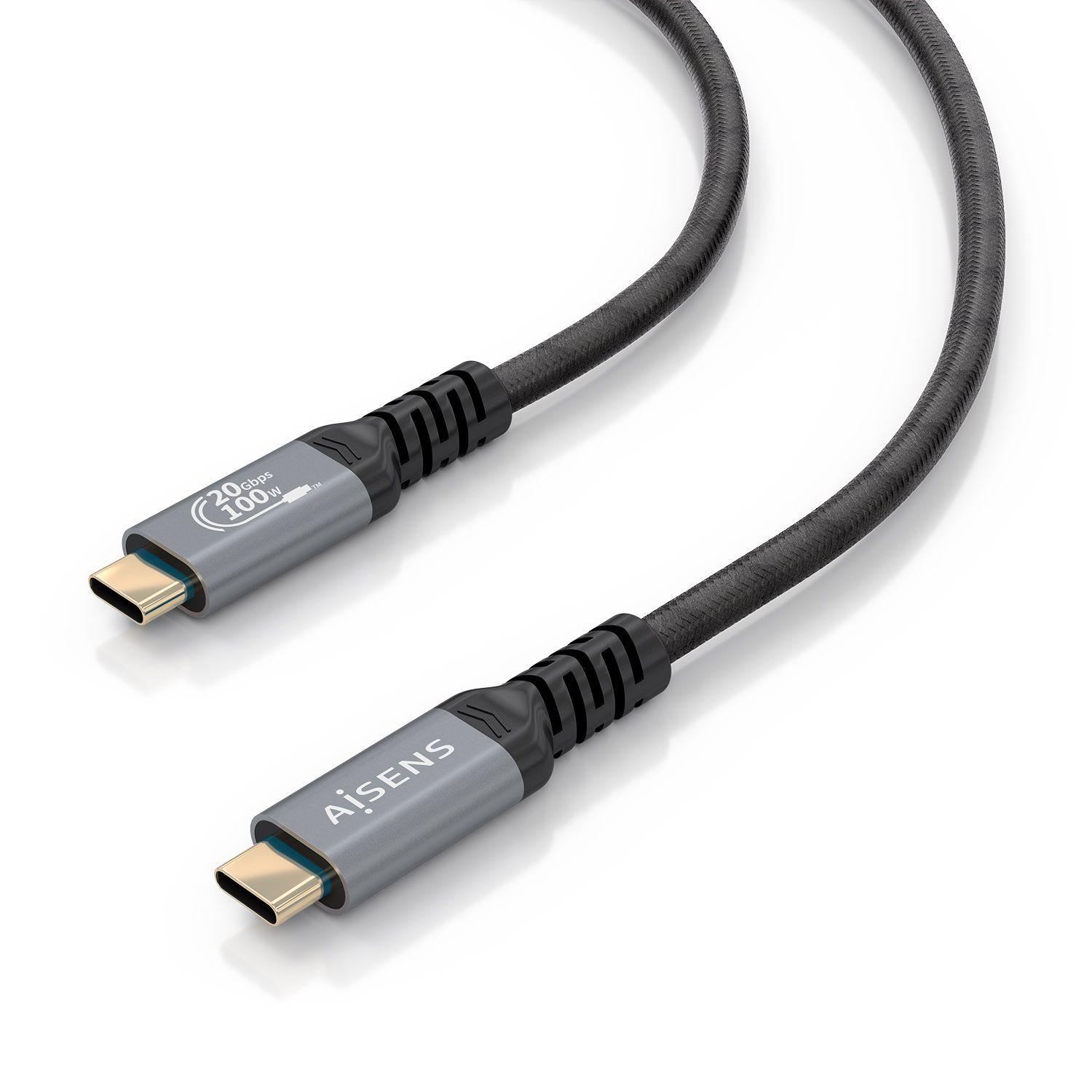 Cabo USB-C AISENS A107-0988 (3 m - USB C - Thunderbolt 3 - Preto) — miniatura 3