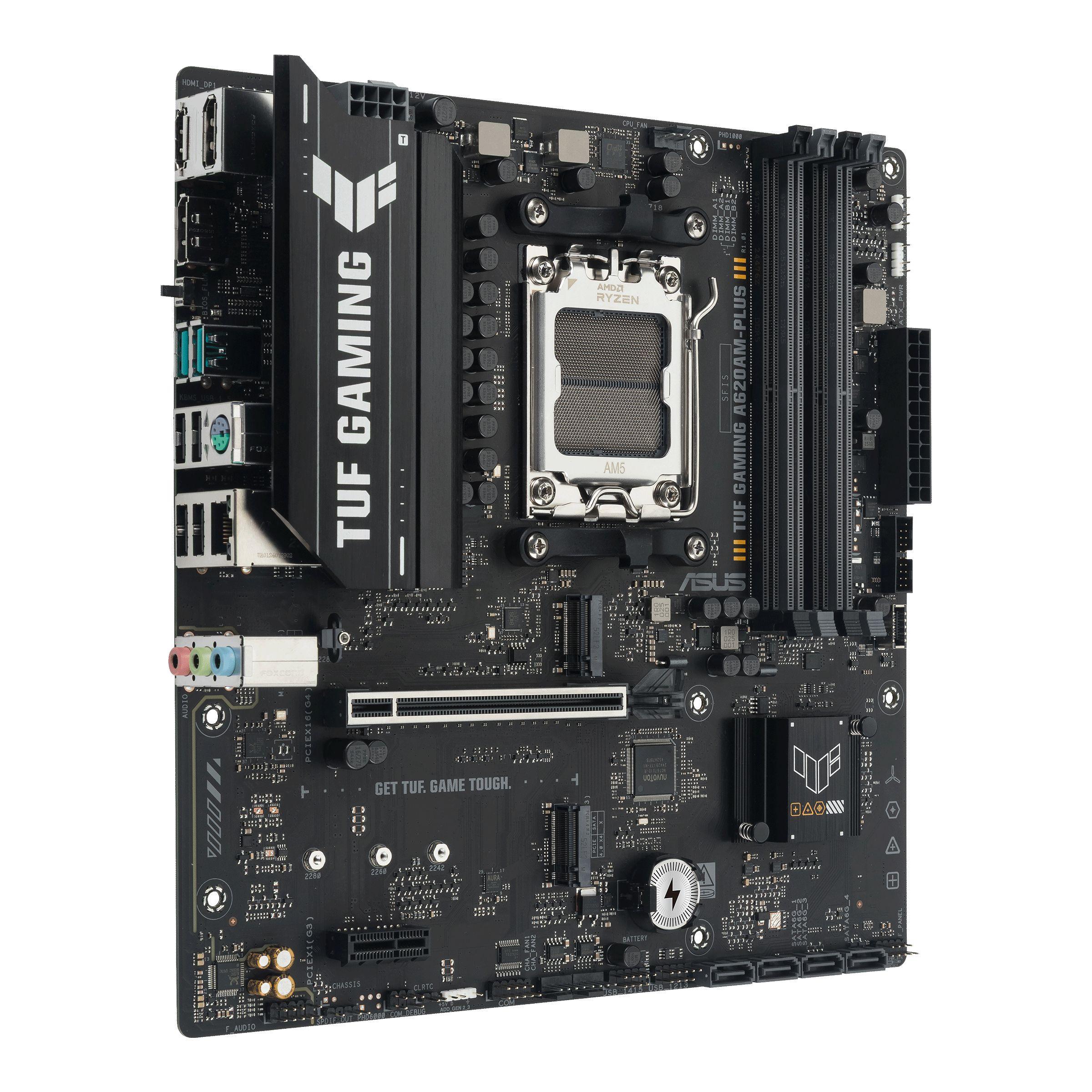 Motherboard ASUS TUF GAMING A620AM-PLUS (AM5 - micro ATX - Duplo canal) — miniatura 3