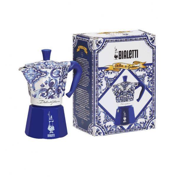 Cafeteira Italiana BIALETTI Moka D&G Blu Mediterraneo 6T (Azul), miniatura 3