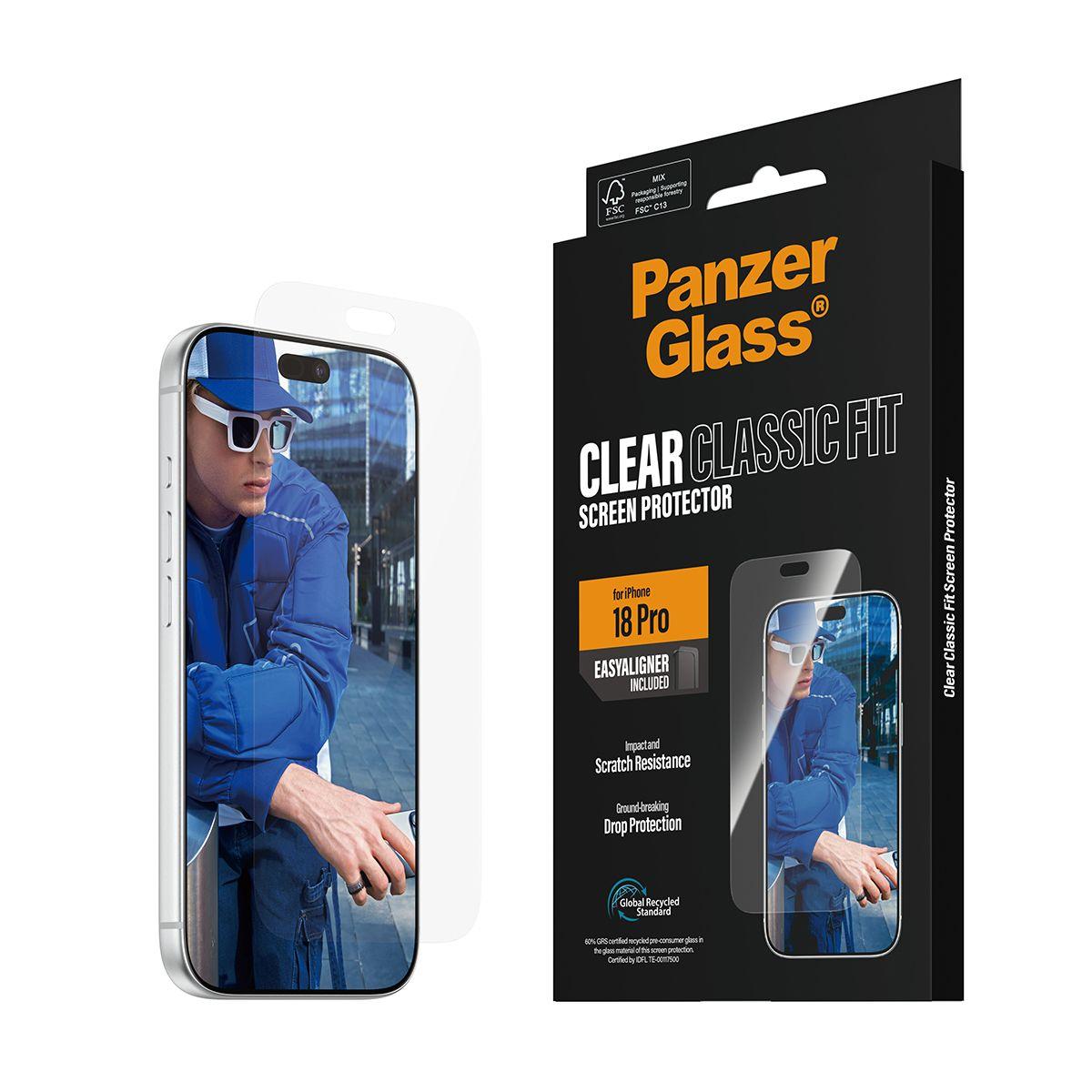 Protetor de Ecrã PANZERGLASS iPhone 18 Pro (Apple iPhone 18 Pro - Transparente) — miniatura 6