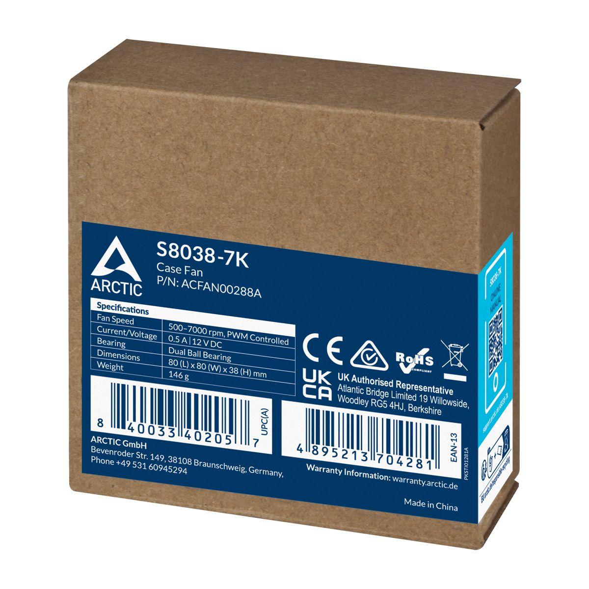 Ventoinha para Processador ARCTIC S8038-7K (Preto) — miniatura 6