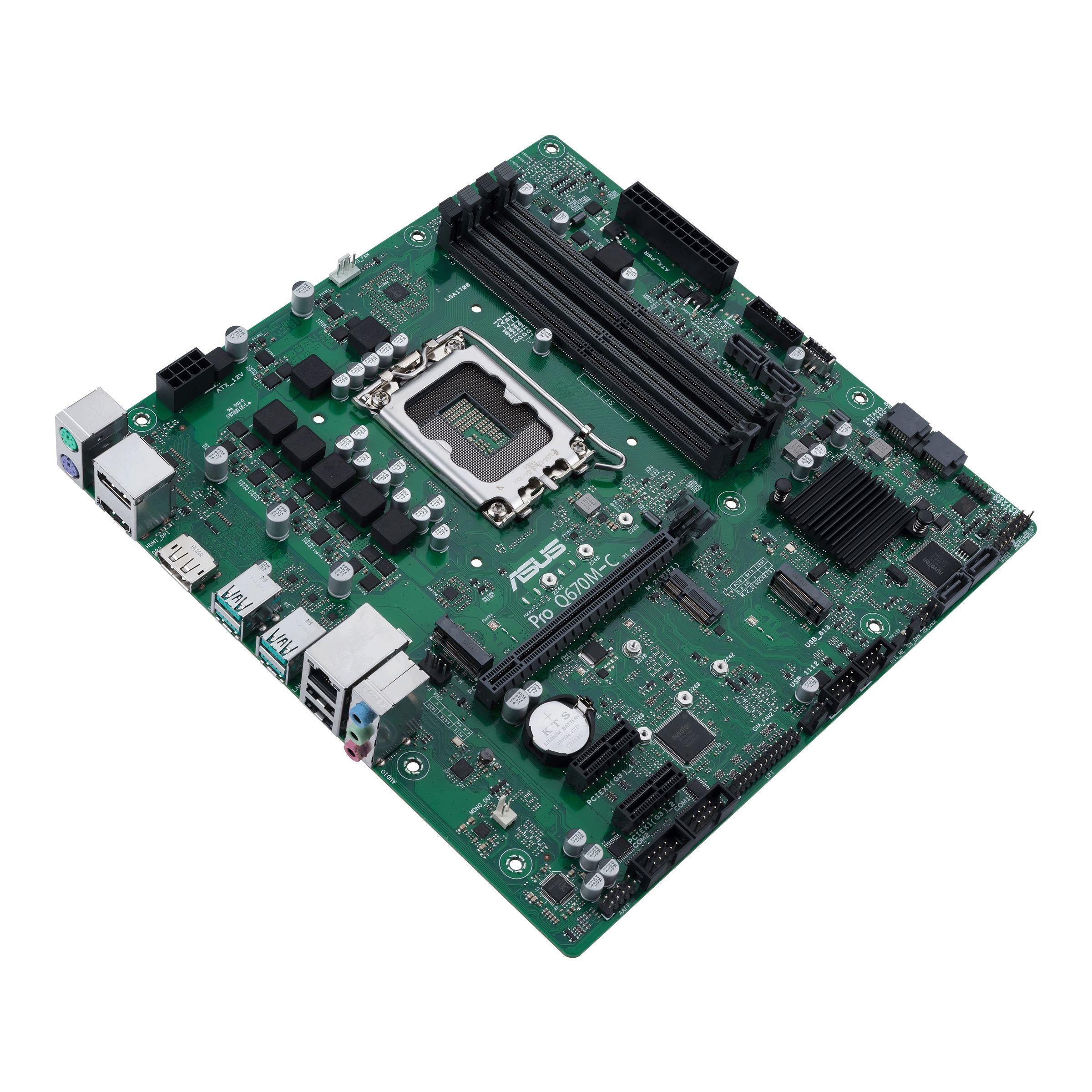 Motherboard ASUS PRO Q670M-C-CSM (LGA 1700 - micro ATX - Duplo canal), miniatura 3