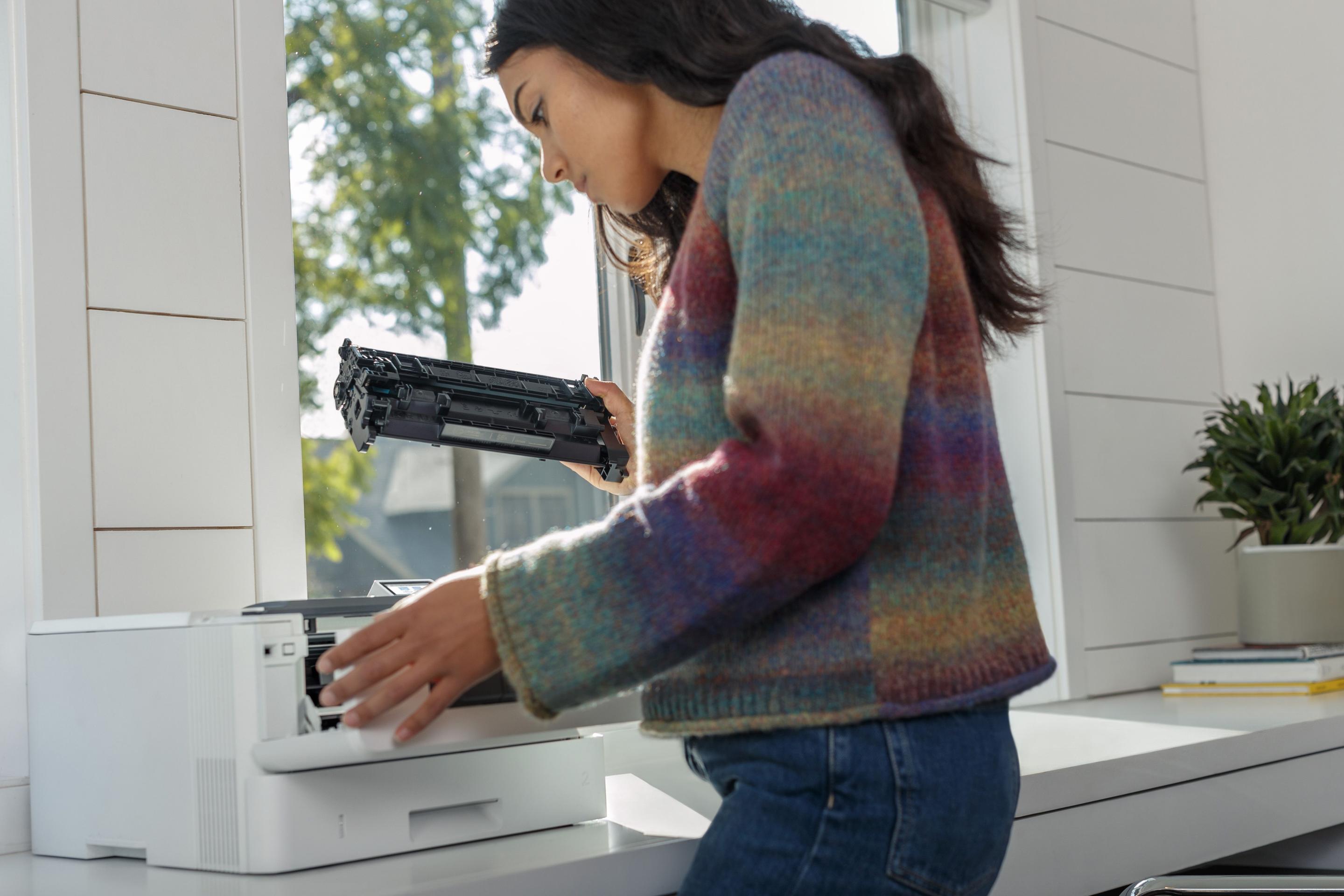 Impressora Laser HP LaserJet Enterprise M406dn (A4 - Impressão a preto e branco - 350 folhas - Branco) — miniatura 5