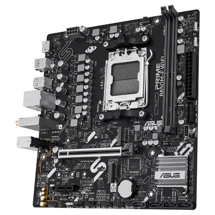 Motherboard ASUS PRIME B850M-F WIFI (AM5 - micro-ATX - 8400 MHz - Prateado), miniatura 3