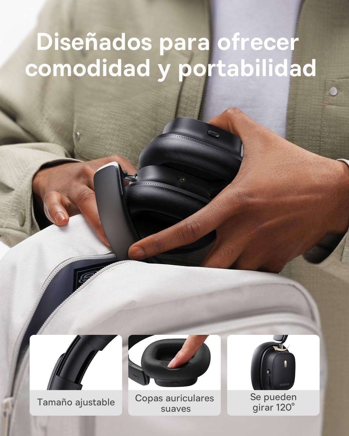 Auscultadores BASEUS Bowie 30 Max (Binaural - Supra-aural - 5 cm - Preto) — miniatura 4