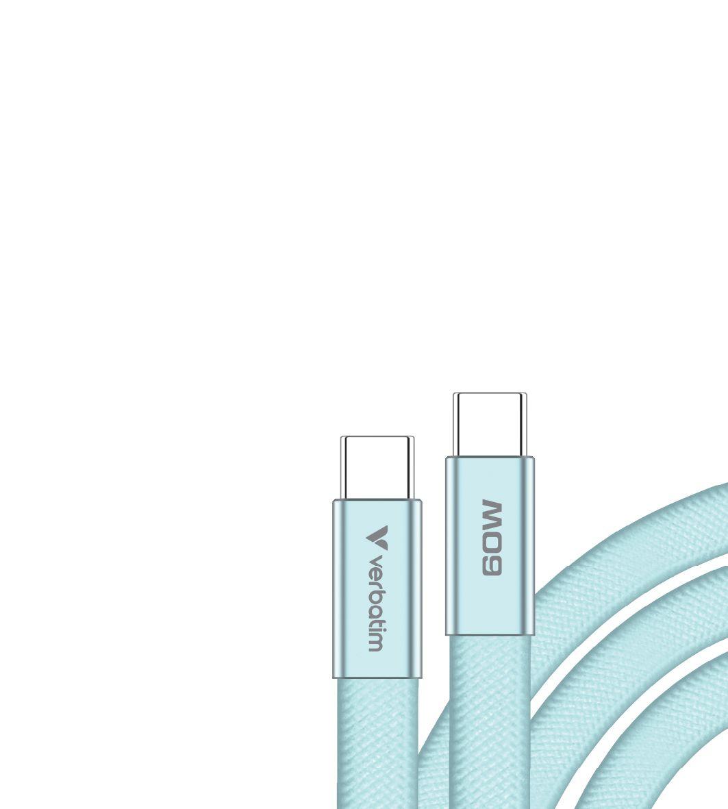 Cabo USB-C VERBATIM 30273 (1,2 m - USB C - Azul)