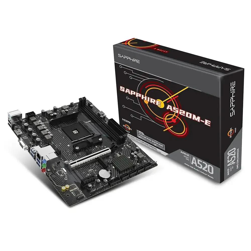 Motherboard SAPPHIRE A520M-E (AM4 - Micro ATX - Duplo canal - Preto), miniatura 2