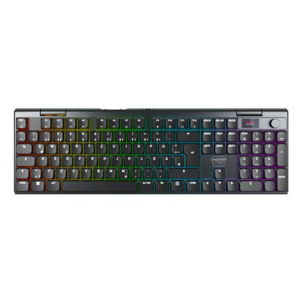 Teclado CHERRY XTRFY MX 10.1 (Alemão - Cherry MX Low Profile 2.0 Red - RGB - Preto)