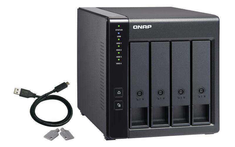 NAS QNAP TR-004 (Serial ATA II, Serial ATA III - 4 baias - Preto), miniatura 5