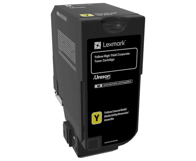 Toner LEXMARK 74C2HYE (7.000 páginas - Lexmark CS720, CS725, CX725 - Amarelo)