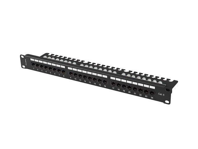 Painel de Patch LANBERG PPKS-1124-S (Rack de 19 polegadas - Cinzento), miniatura 3