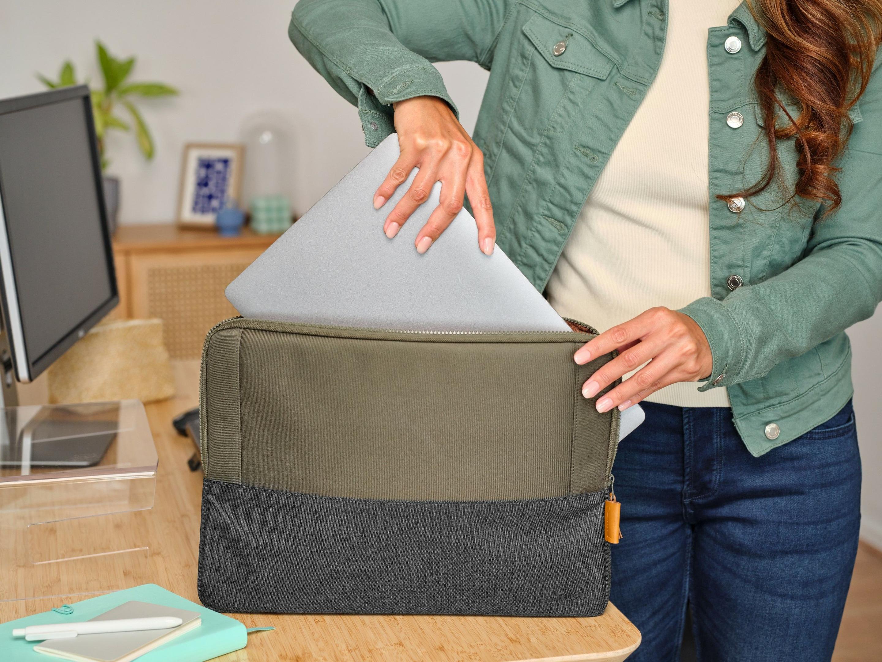 Bolsa para Portátil TRUST Lisboa (16" - 15 l - Poliéster - Verde) — miniatura 6