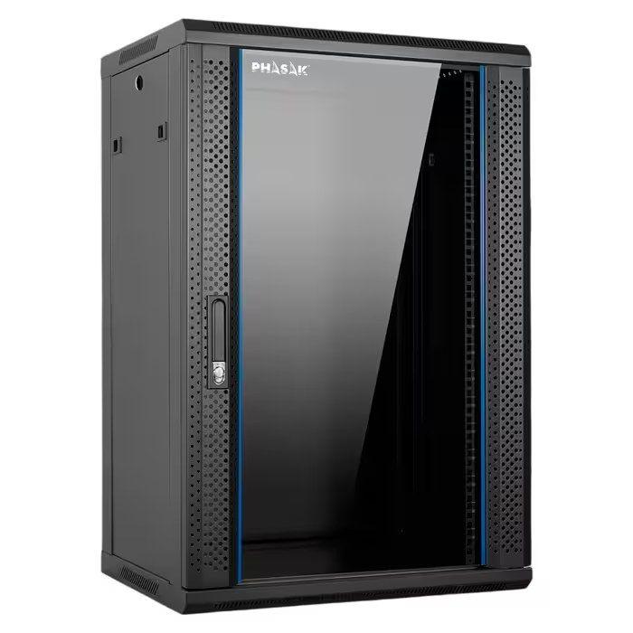 Armário Rack Mural PHASAK Pro 15U 600x450 (19" - Preto), miniatura 2