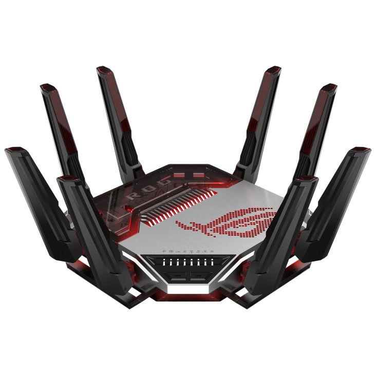 Router ASUS ROG Rapture GT-BN98 (Wi-Fi 8 - 11 529 Mbit/s - 10 Gigabit Ethernet - Preto e Branco)