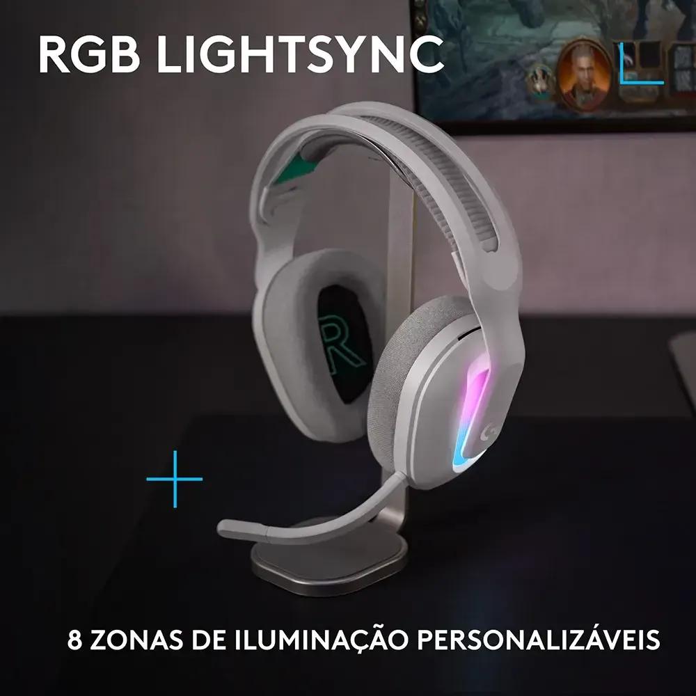 Headset Gaming LOGITECH G522 LIGHTSPEED (Binaural - Com fios e sem fios - Circum-aural - Branco) — miniatura 3