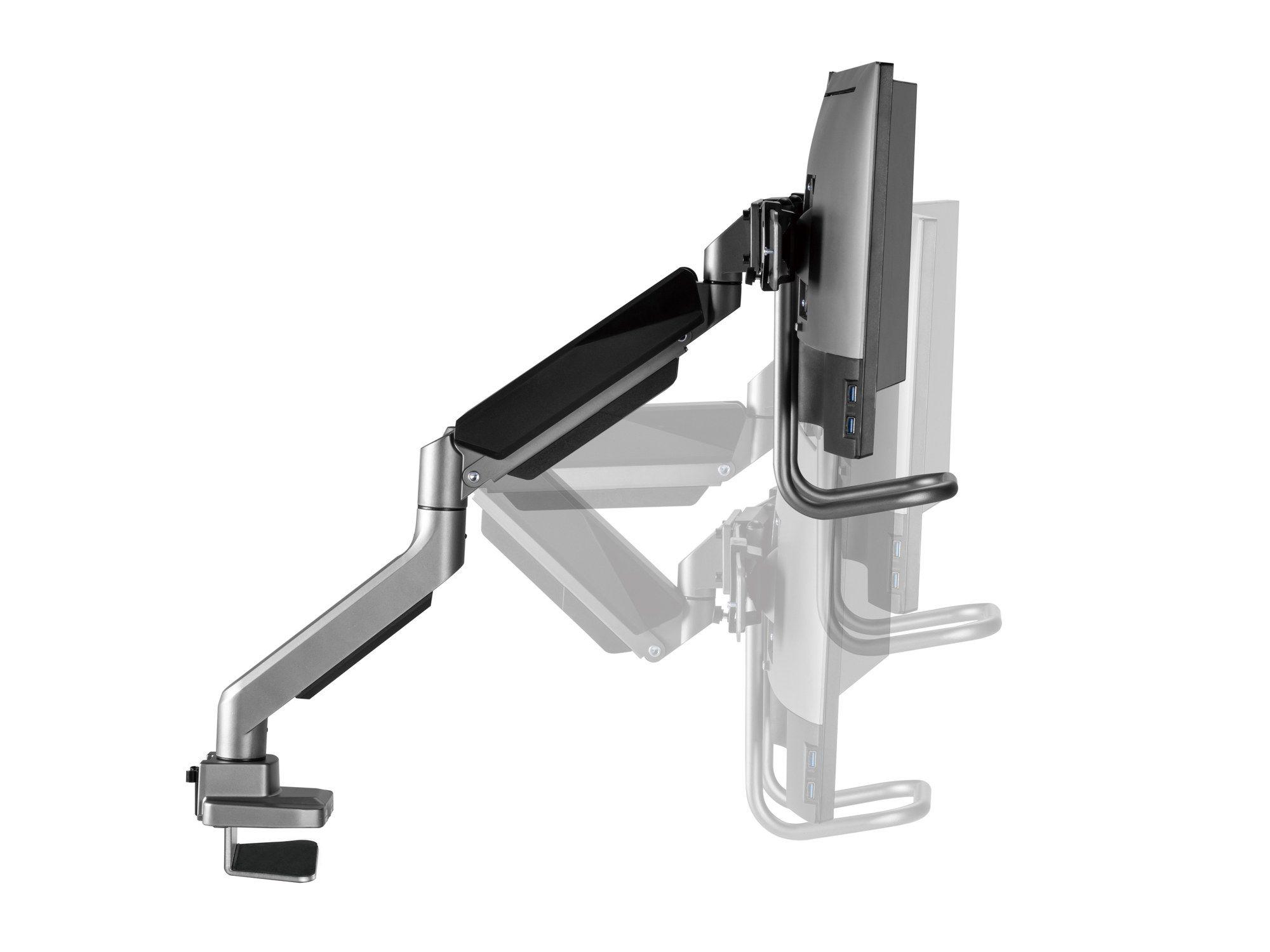 Suporte de Secretária para Dois Monitores EQUIP 650161 (100 x 100 mm - 75 x 75 mm - 81,3 cm - Prateado), miniatura 6