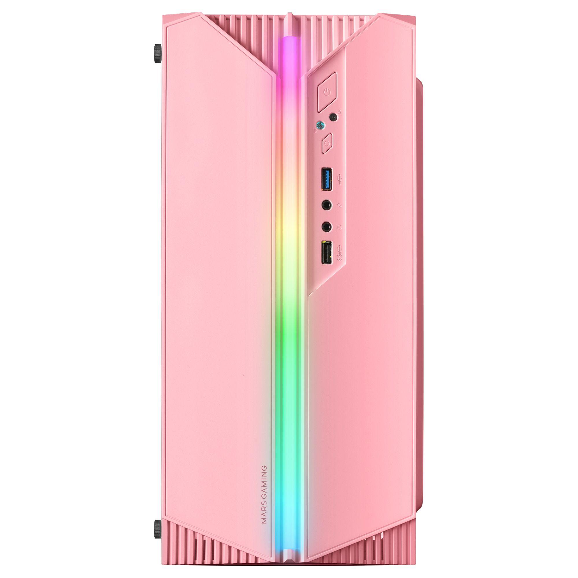 Caixa PC MARS GAMING MC-S1 (Micro ATX, Mini-ITX - Mini Tower - Micro ATX, Mini-ATX - Rosa) — miniatura 2