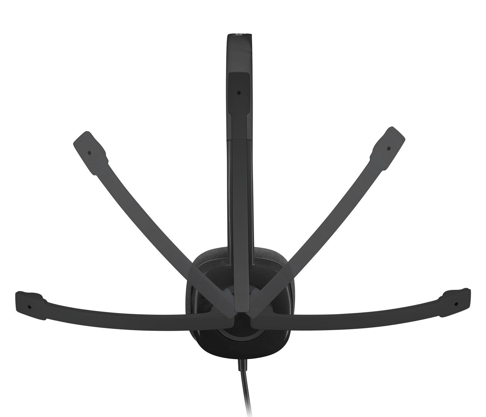 Headset LOGITECH H151 (Binaural - Com fios - Supra-aural - Preto) — miniatura 5