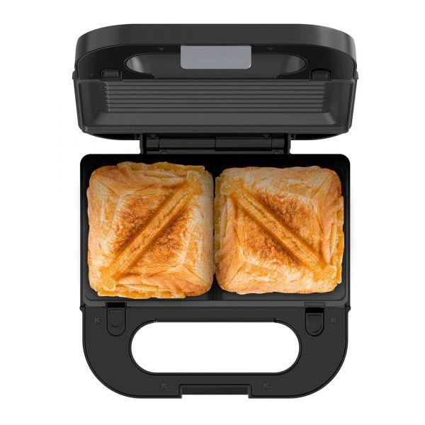 Sanduicheira 3 em 1 SOLAC SD5060 (Altura 9 cm - Preto e Inox) — miniatura 3