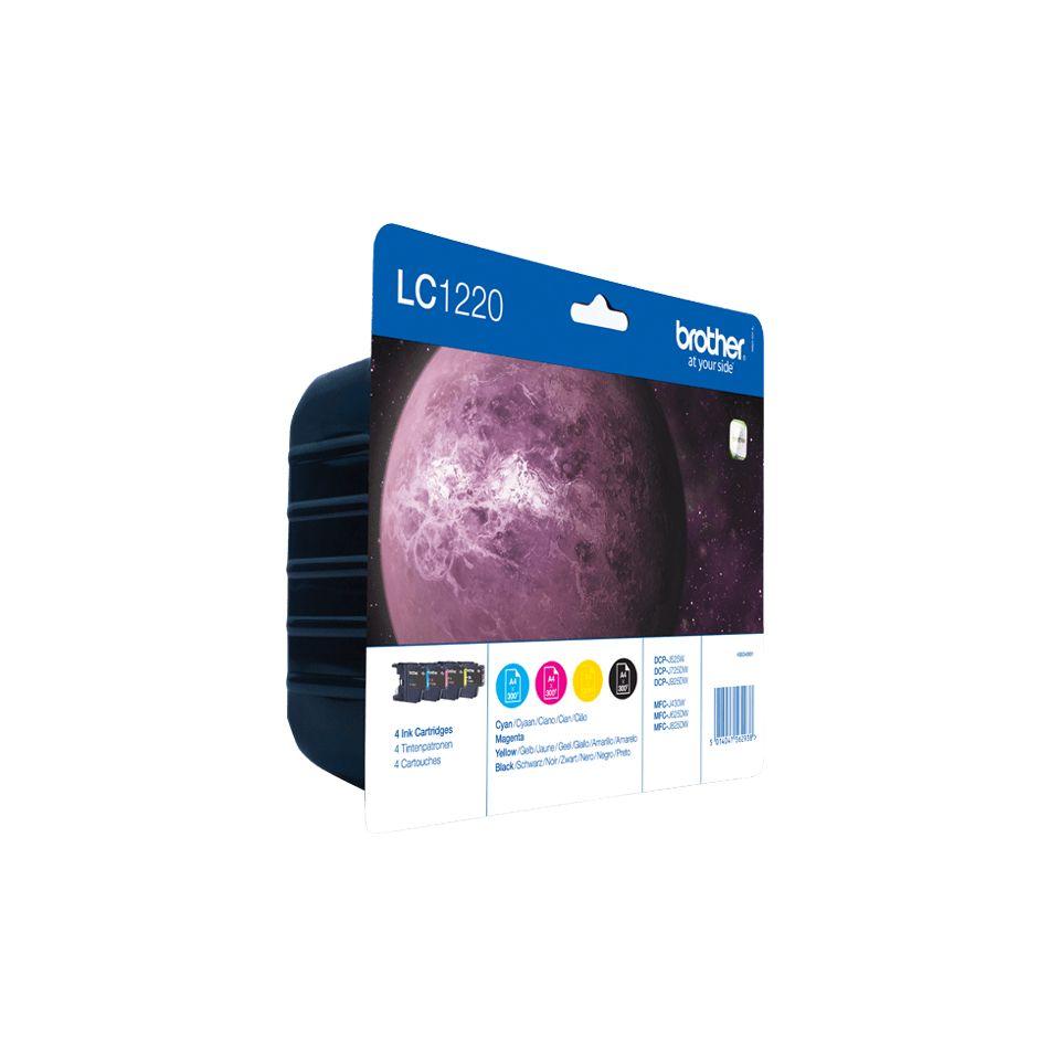 Pack de Tinteiros BROTHER LC1220VALBP (300 páginas - Preto, Ciano, Magenta e Amarelo), miniatura 2