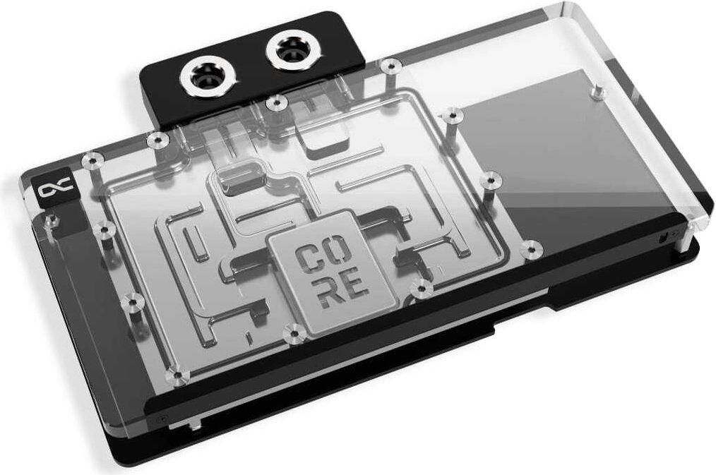 Bloco de Água para Placa Gráfica ALPHACOOL Core RX 9070 XT Aorus Elite (Transparente/Cromado)