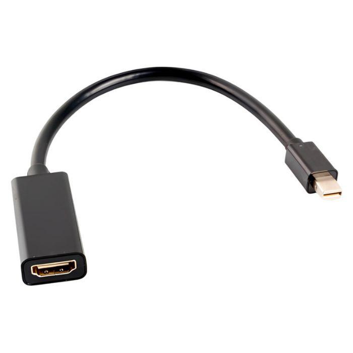 Adaptador Mini DisplayPort para HDMI LANBERG AD-0005-BK (20 cm - HDMI tipo A standard - Mini DisplayPort - Preto) — miniatura 2