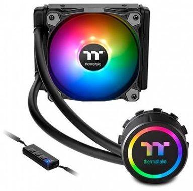 Refrigerador Líquido All-in-One THERMALTAKE Water 3.0 120 ARGB Sync (FMx, AM3, LGA 115x e LGA 2011 - 1500 RPM - Multicor - Preto)