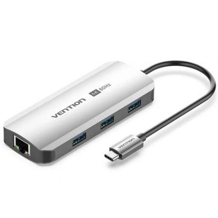 Estação de Acoplamento USB-C VENTION TQHHB (Cinzento)
