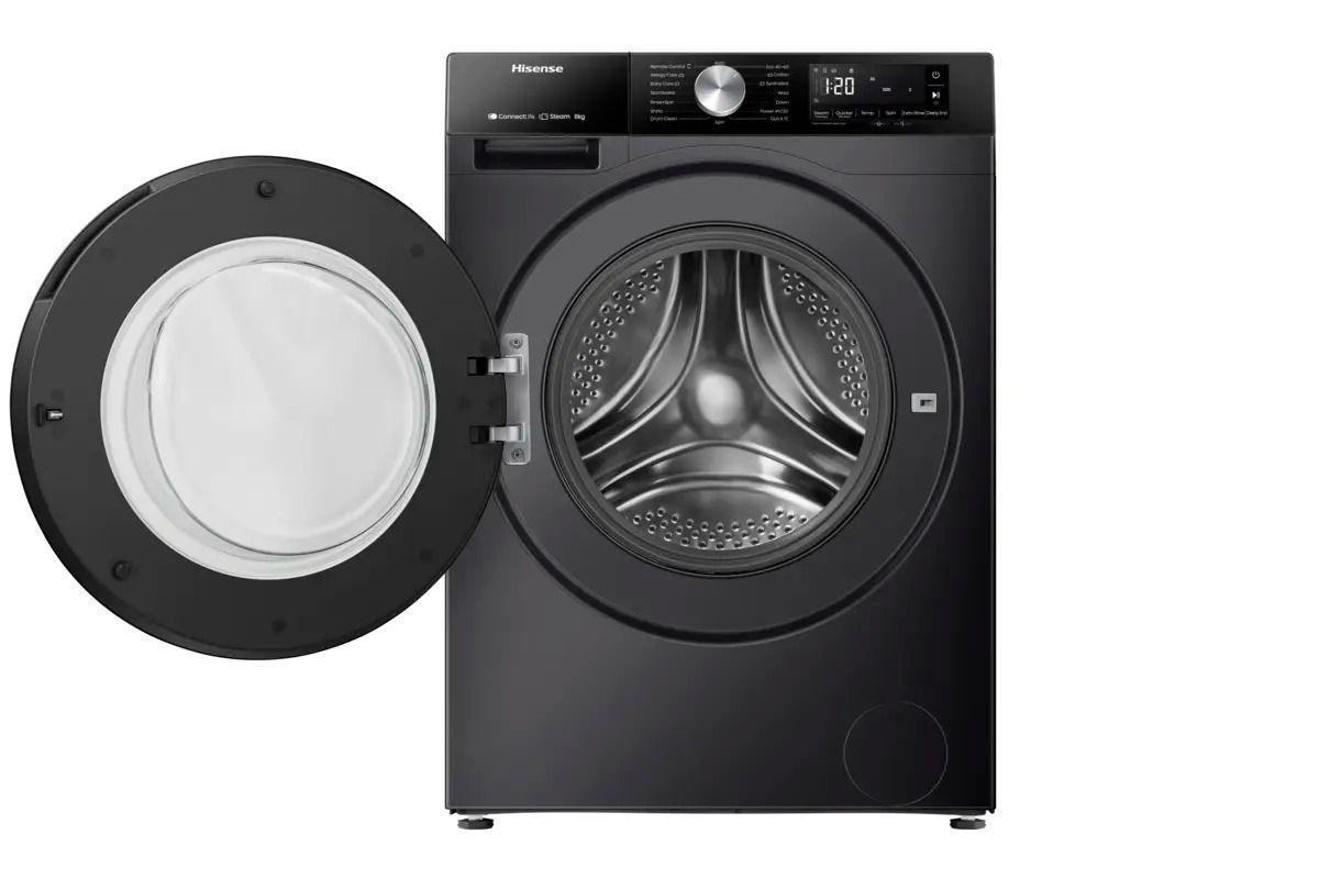 Máquina de Lavar Roupa Independente HISENSE WF3S8043BB3 (1400 RPM - B - A - Preto)