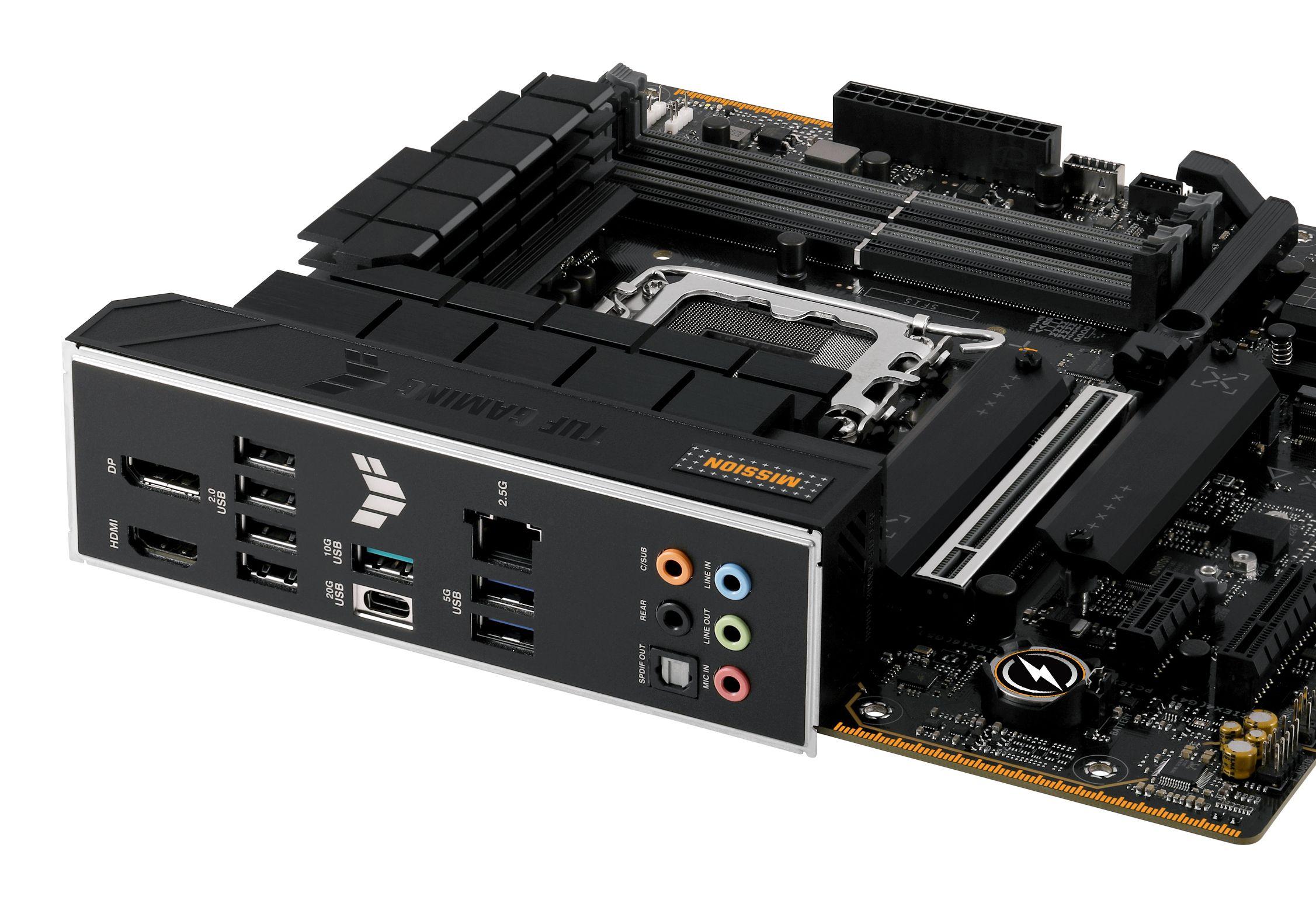 Motherboard ASUS TUF GAMING B760M-PLUS II (LGA 1700 - micro ATX - Duplo canal), miniatura 6