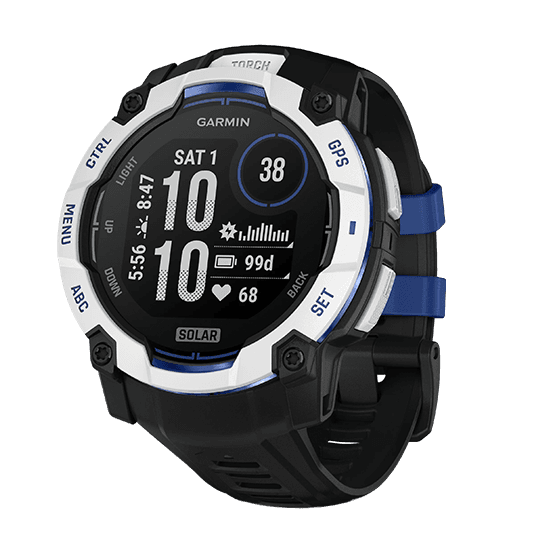 Smartwatch GARMIN Instinct 3 Solar (Redondo - Android, iOS - MIP - Branco/Preto)
