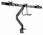 Suporte de Monitor GEMBIRD MA-DA3-03 (Triplo até 27" - Preto)