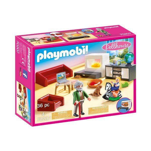 Conjunto de Sala de Estar PLAYMOBIL 70207 (Casa de bonecas - 4 anos - Multicor), miniatura 2