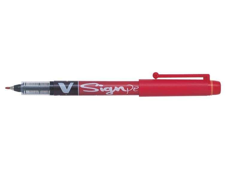Caneta PILOT V-Sign Pen (Vermelho)