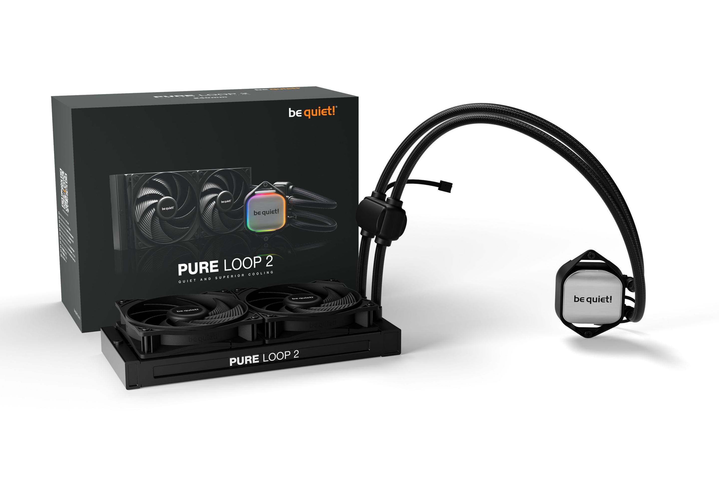 Sistema de Refrigeração Líquida BE QUIET Pure Loop 2 240mm (12 cm - 2100 RPM - Multi - Preto) — miniatura 2