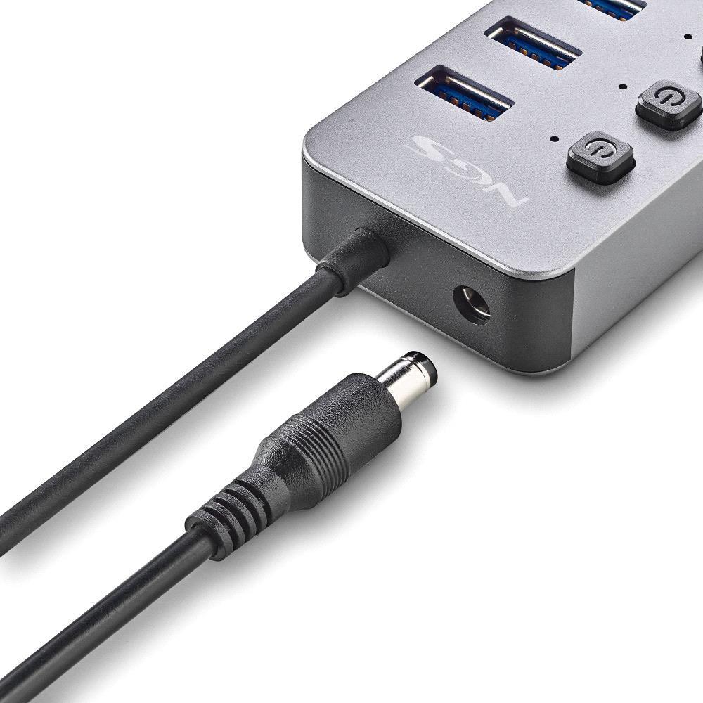 Hub USB NGS IHUB10 (0,18 m - USB 3.0 - Preto) — miniatura 6