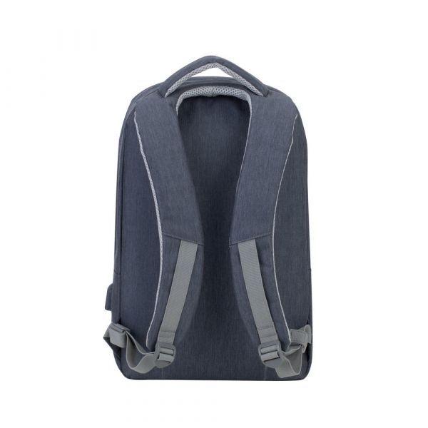 Mochila RIVACASE Prater 7562 (Poliéster - 15,6 polegadas - Altura 46 cm - Cinzento Escuro) — miniatura 4