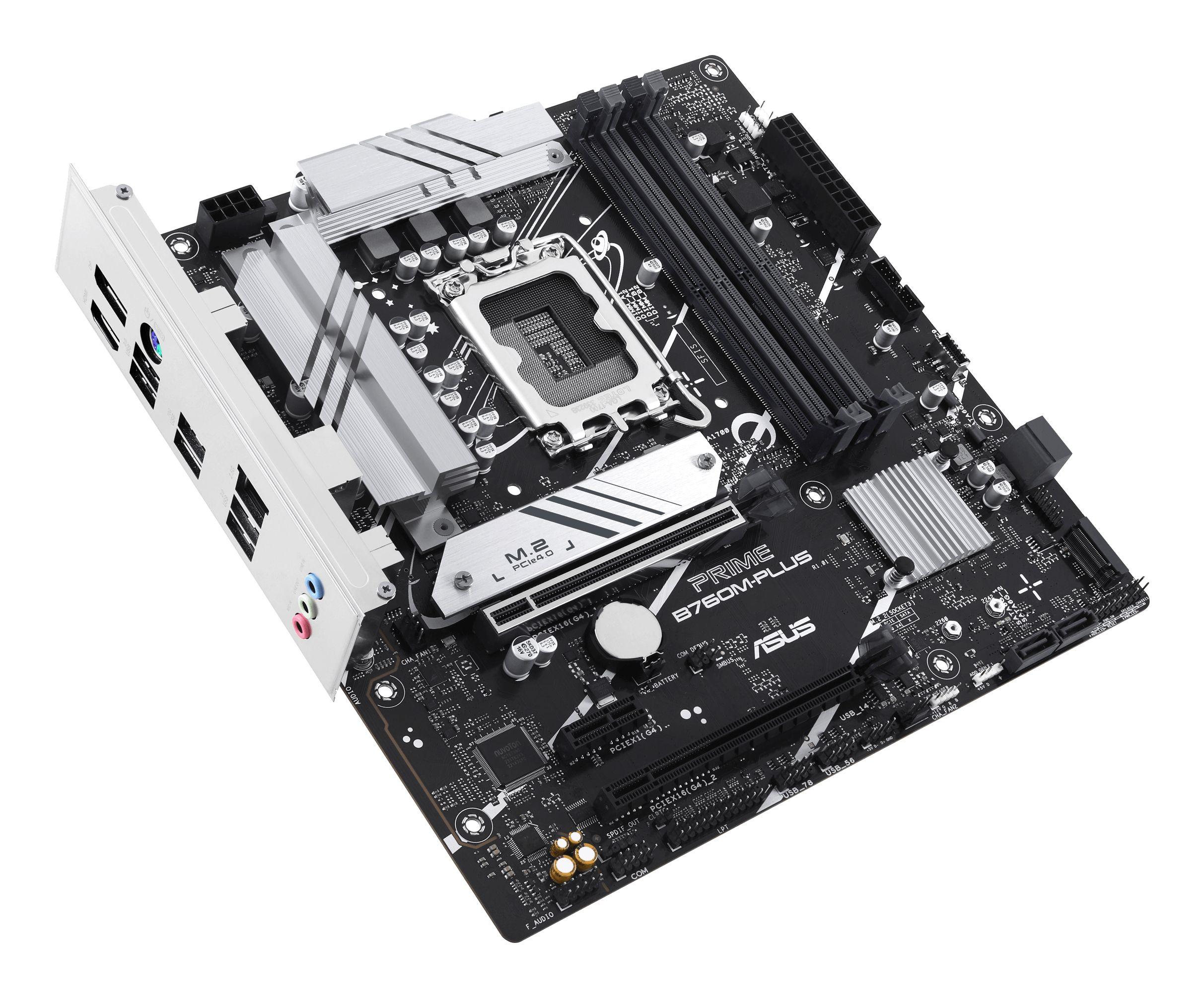 Motherboard ASUS Prime B760M-PLUS (LGA 1700 - Micro ATX - Duplo canal - Transparente), miniatura 5