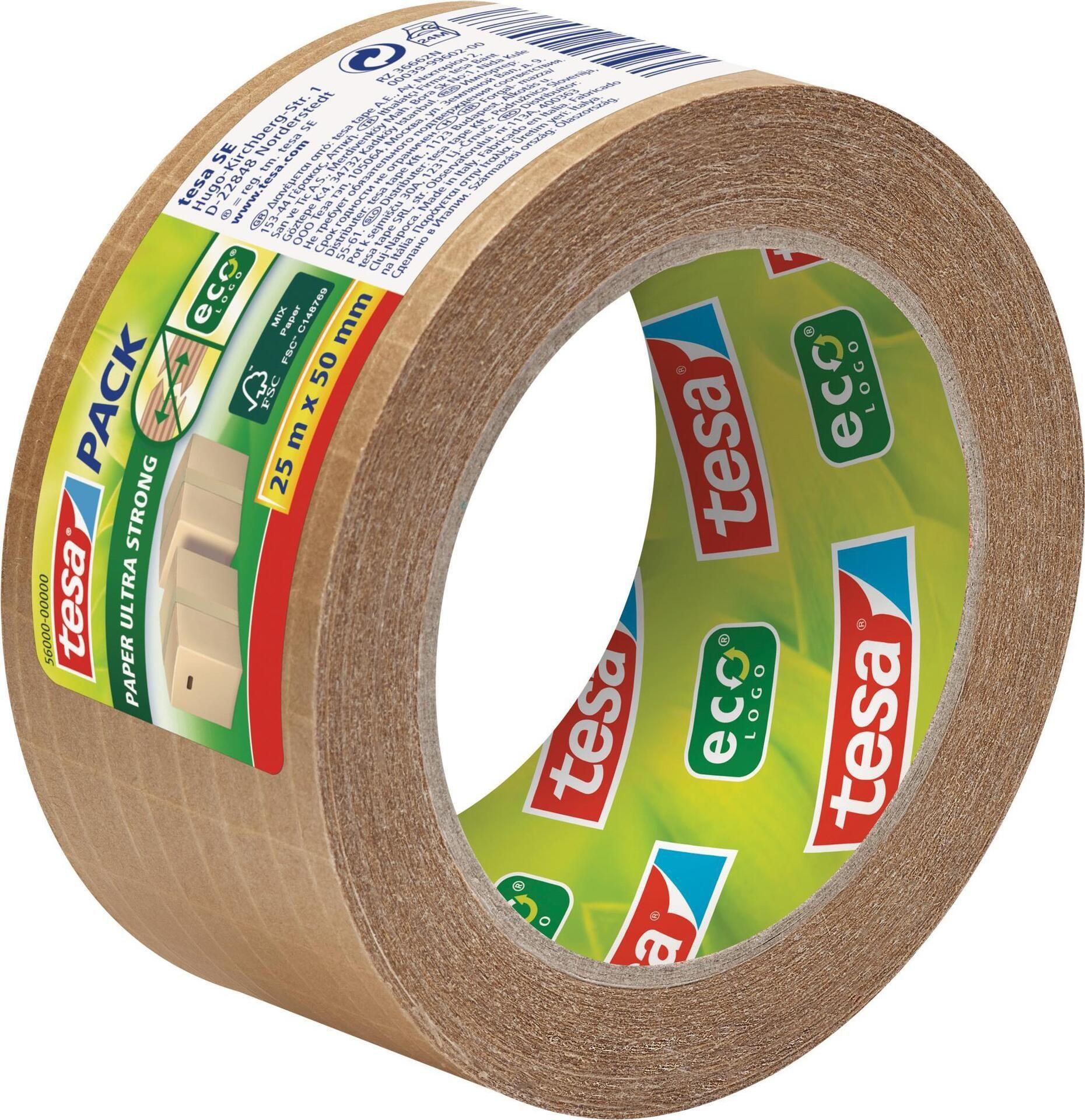Fita Adesiva de Embalagem TESA 56000 (Borracha - Castanho)