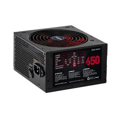 Fonte de Alimentação NOX NX 650W (ATX - 650 W - Não modular - Preto e Vermelho)