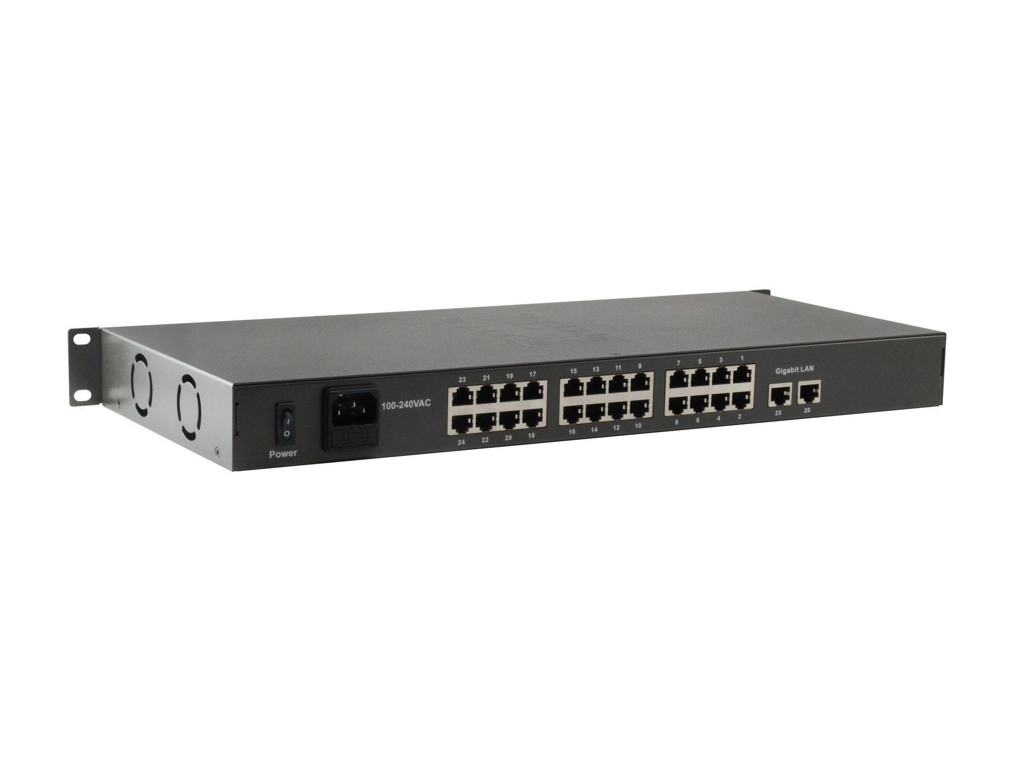 Switch LEVELONE FGP-2601W150 (0,512 MB - 8,8 Gbit/s - Gigabit Ethernet - Preto), miniatura 2