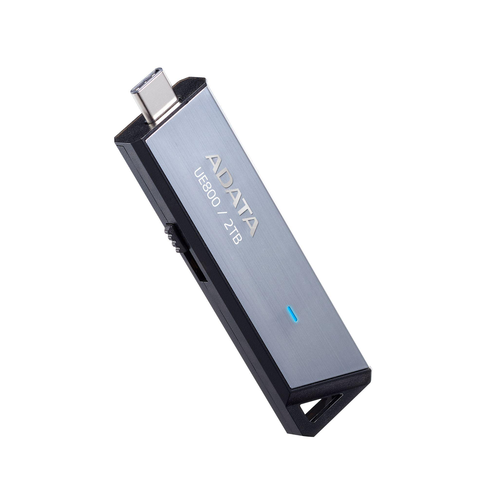 Pen USB ADATA ELITE UE800 (USB Type-C - 3.2 Gen 2 - Deslizante - Prateado), miniatura 3